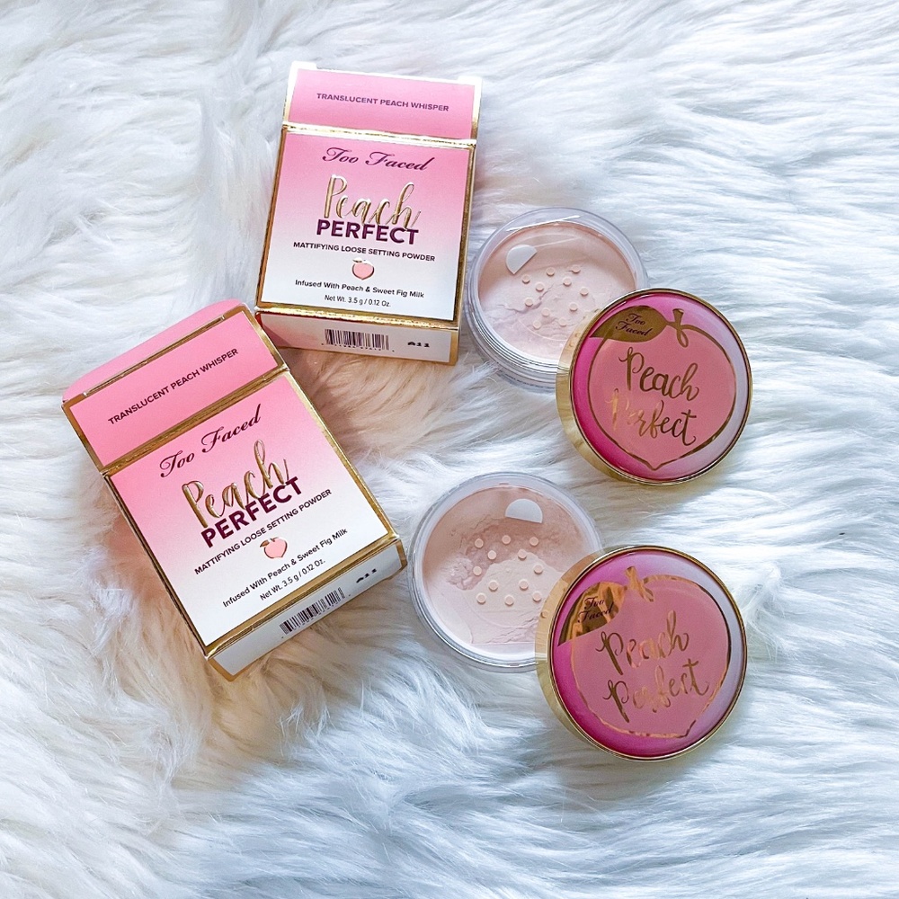 Too Faced Peach Perfect Mattifying Loose Setting Powder Translucent (2pk)